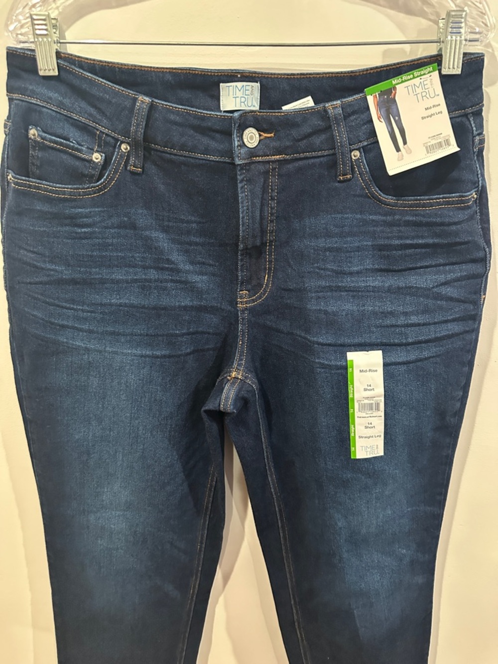 Women’s Mid Rise Straight Leg Jeans Size 14 - Picture 6 of 11